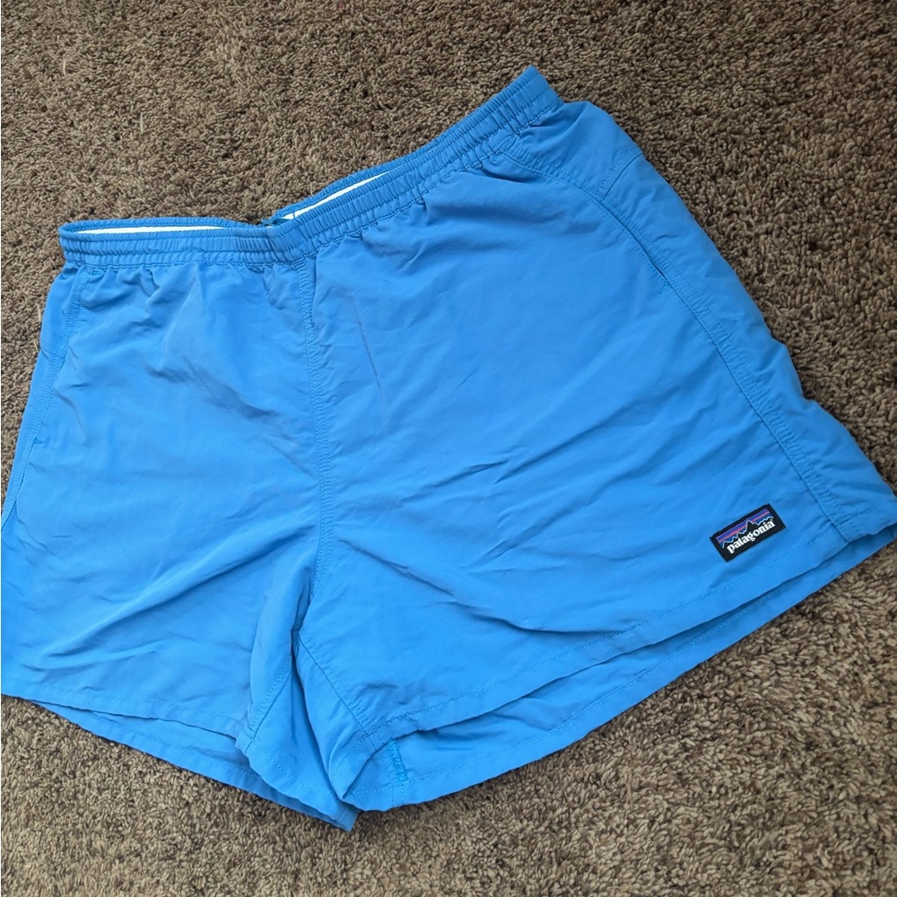 Patagonia Men’s Bright Blue Athletic Hybrid Shorts